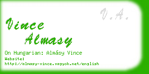vince almasy business card